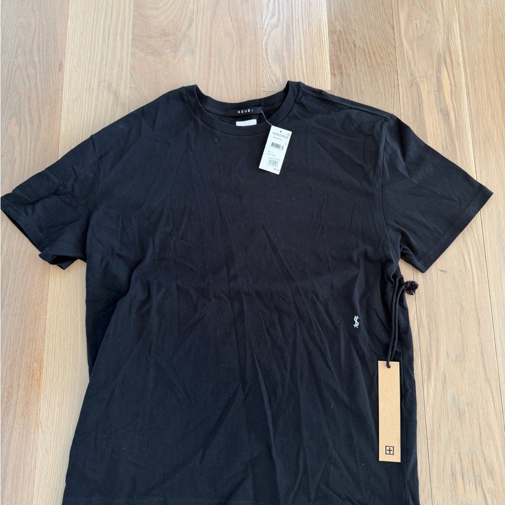 Ksubi Black Cross Logo T-Shirt Size L NWT Nordstrom Streetwear Tee